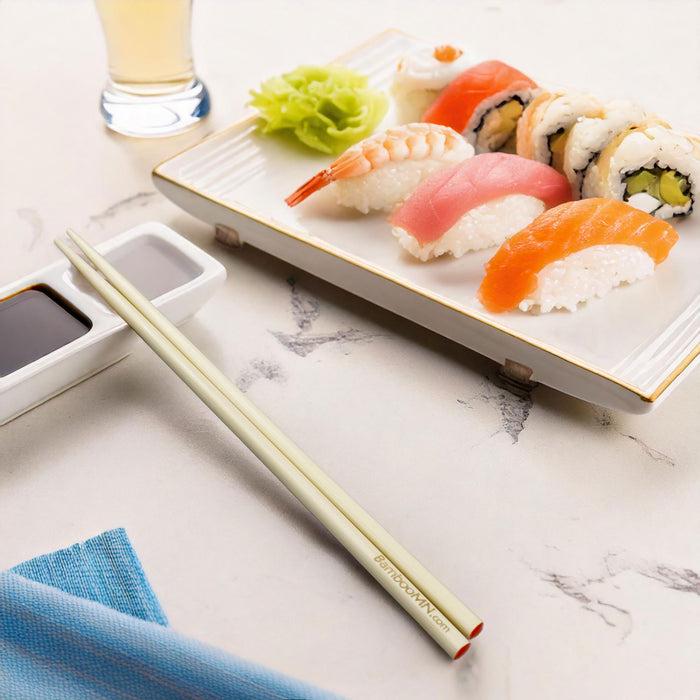 Bamboomn 10" Red Dot Bamboo Chopsticks