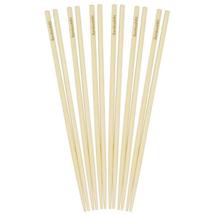 bamboomn 10" Red Dot Bamboo Chopsticks