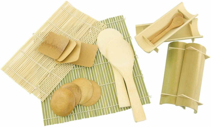 Bamboomn 19pc Sushi Oke Tub With Sushi Making Set