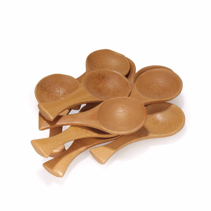 Bamboomn 3.5" Carbonized Brown Round Bamboo Scoop