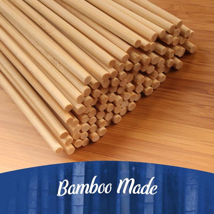 Bamboomn 4mm Sharp Point Round Bamboo Skewers