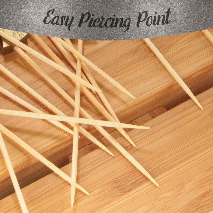 Bamboomn 6-Point Star Bamboo Food Picks