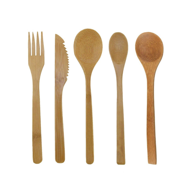 bamboomn 8" Reusable Bamboo Dinner Utensils