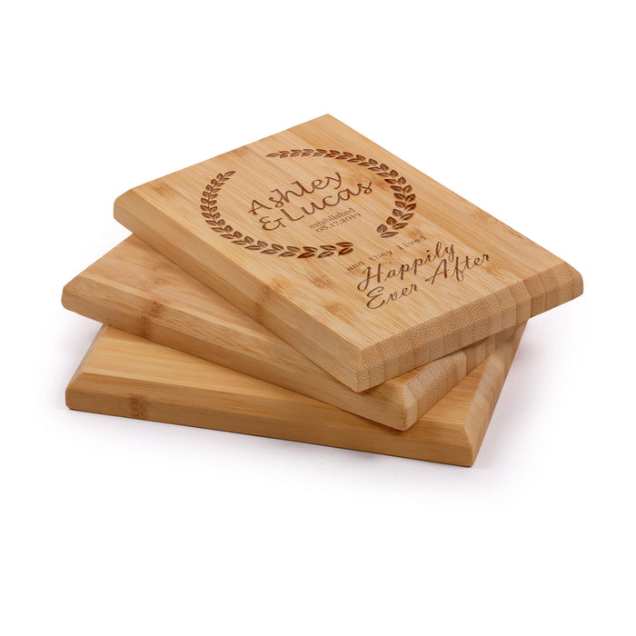 bamboomn Anniversary Custom Engraved Bamboo Plaque