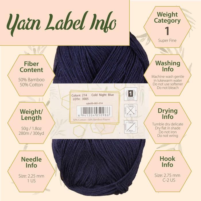 Bamboomn Baby Soft Bamboo Cotton Yarn: Bulk Packs