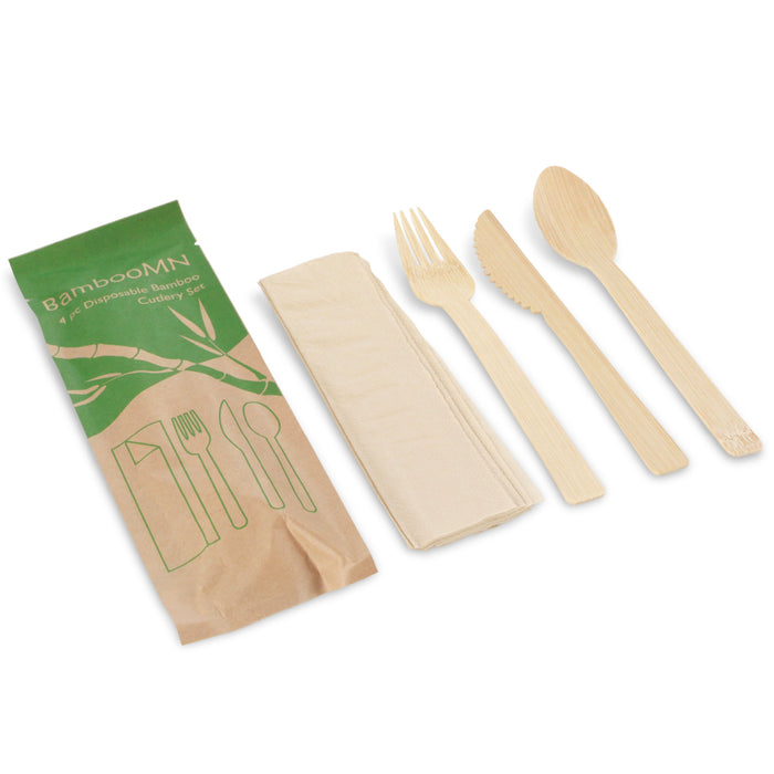 Bamboomn Bamboo Bagged Veneer Utensil Set
