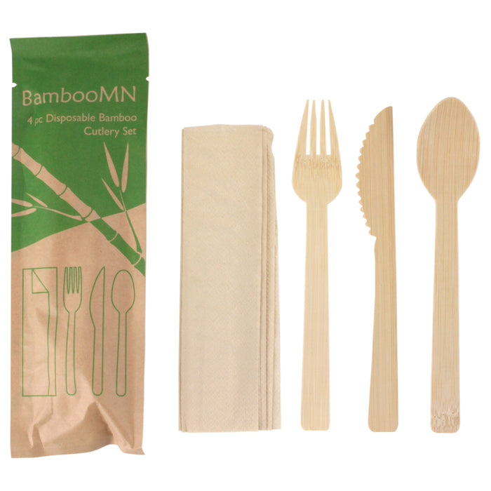 bamboomn Bamboo Bagged Veneer Utensil Set