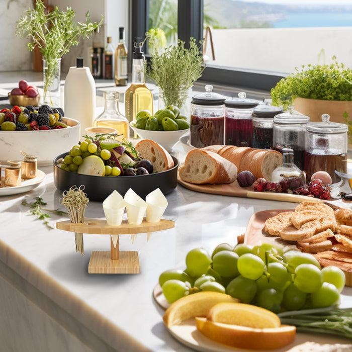 Bamboomn Bamboo Cone Stands W/ Skewers And Cones