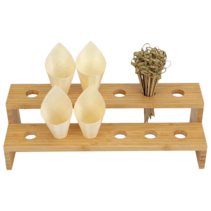 bamboomn Bamboo Cone Stands w/ Skewers and Cones