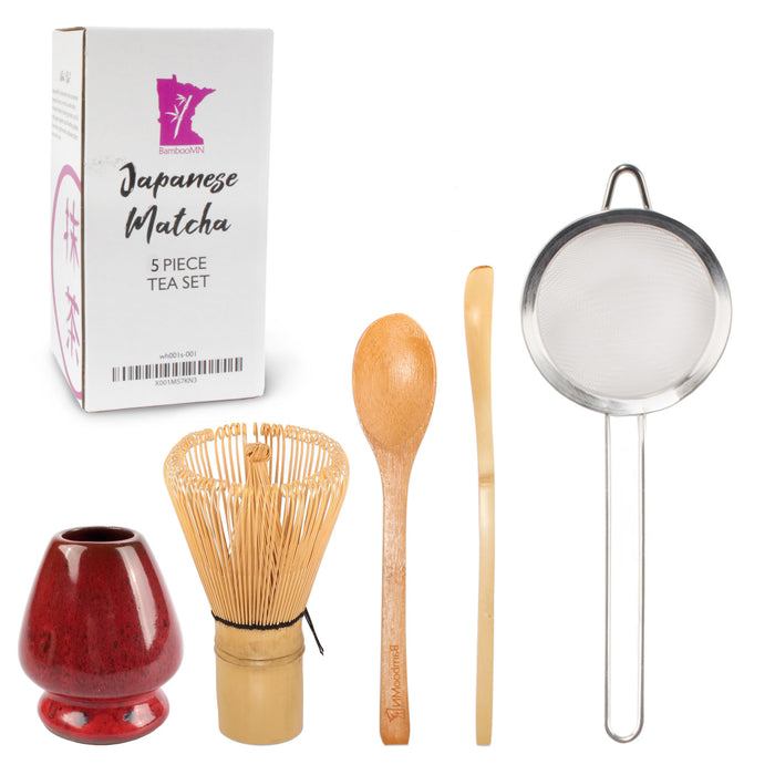 Bamboomn Bamboo Matcha Green Tea Whisk Set