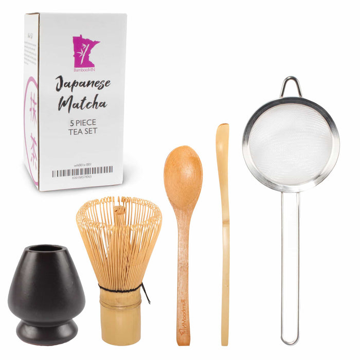 bamboomn Bamboo Matcha Green Tea Whisk Set