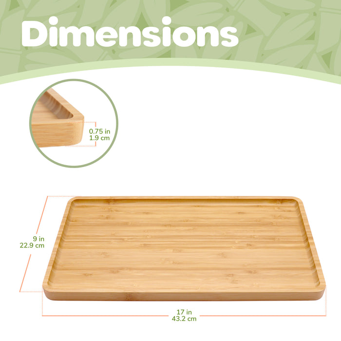 Bamboomn Bamboo Rectangular Serving Tray