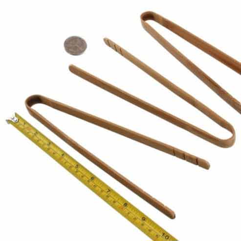 bamboomn Bamboo Reusable 10" 'U' Tongs