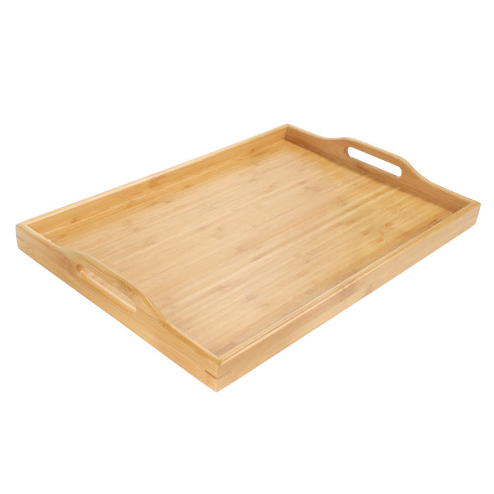 bamboomn Bamboo Serving Tray with Handles