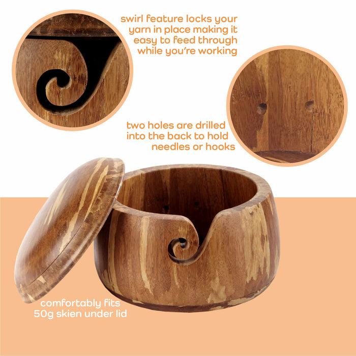 Bamboomn Bamboo Yarn Bowl