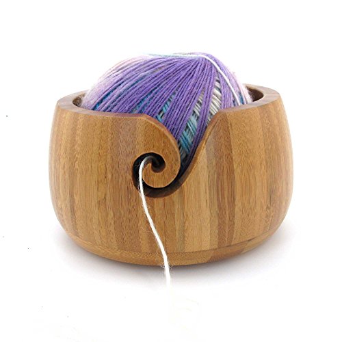 Bamboomn Bamboo Yarn Bowl And Embroidery Scissor