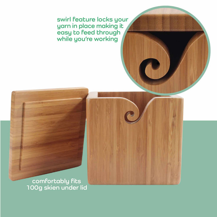 Bamboomn Bamboo Yarn Box