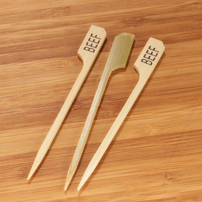 Bamboomn Beef Paddle Bamboo Food Picks