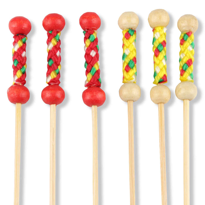 bamboomn Braided String Bamboo Food Picks