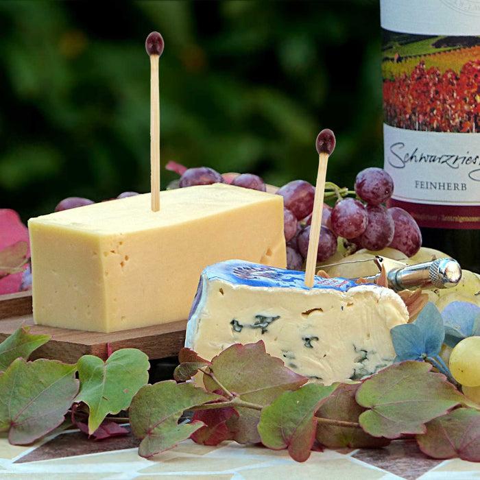 Bamboomn Brown Ball Double Bamboo Food Picks