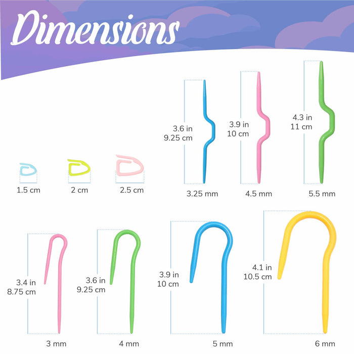 Bamboomn Cable Needle Stitch Marker Set