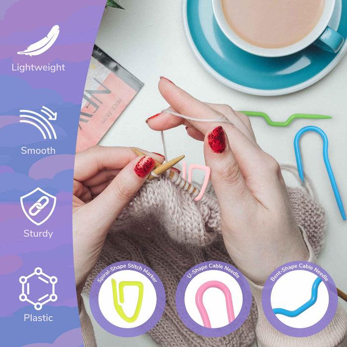 Bamboomn Cable Needle Stitch Marker Set