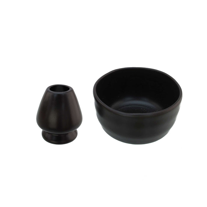 Bamboomn Ceramic Matcha Bowl & Rest Set