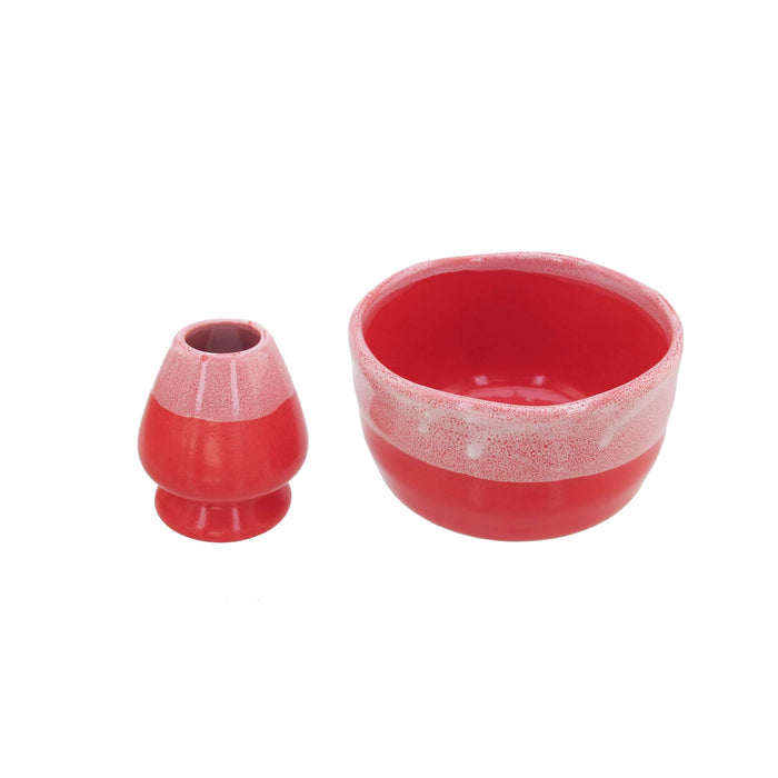 Bamboomn Ceramic Matcha Bowl & Rest Set