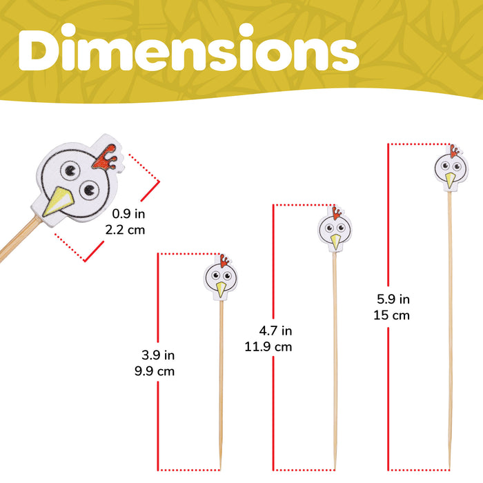 Bamboomn Chicken Bamboo Food Picks