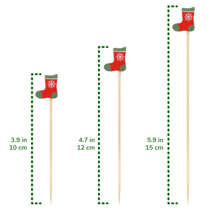 Bamboomn Christmas Decorations Bamboo Food Picks