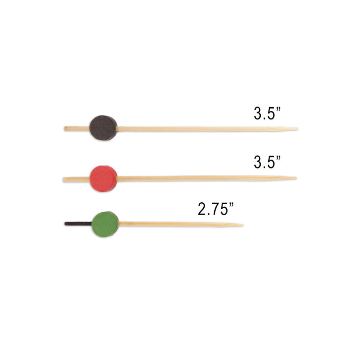 Bamboomn Circle Disk Bamboo Food Picks