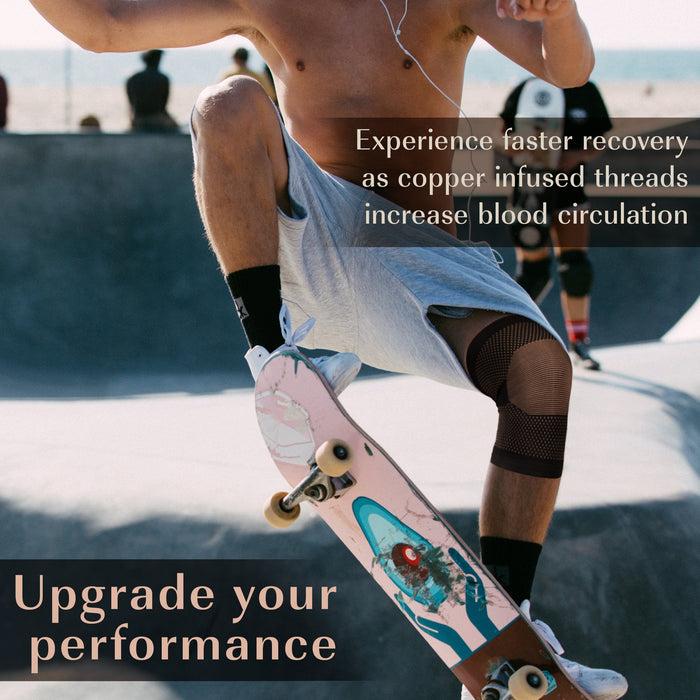 Bamboomn Copper D Ankle Compression Sleeve