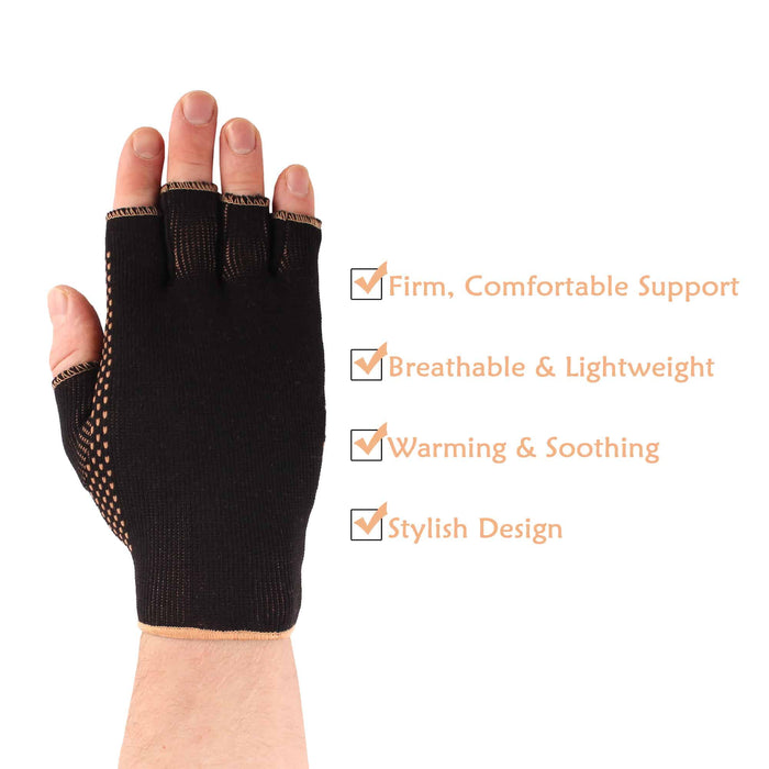 Bamboomn Copper D Compression Gloves
