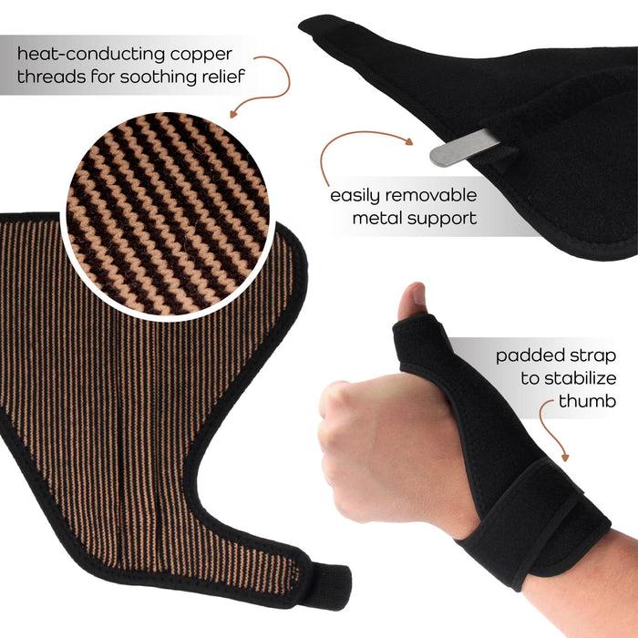 Bamboomn Copper D Thumb Brace With Copper