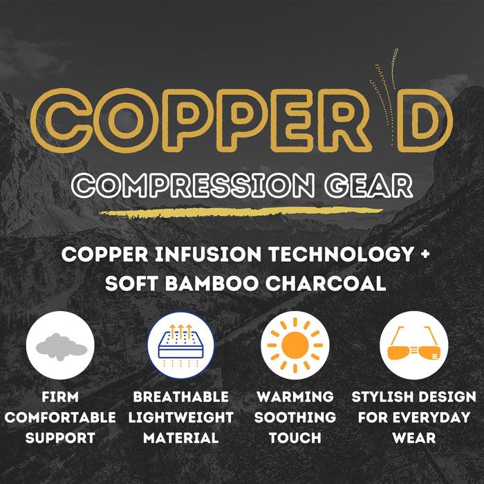 Bamboomn Copper D Wrist Compression Sleeve