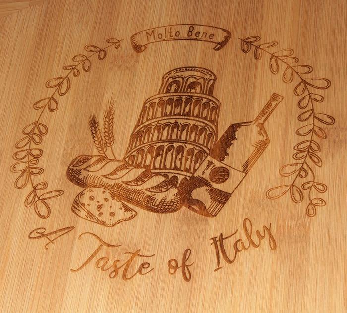 Bamboomn Custom Engraved Bamboo Pizza Peel