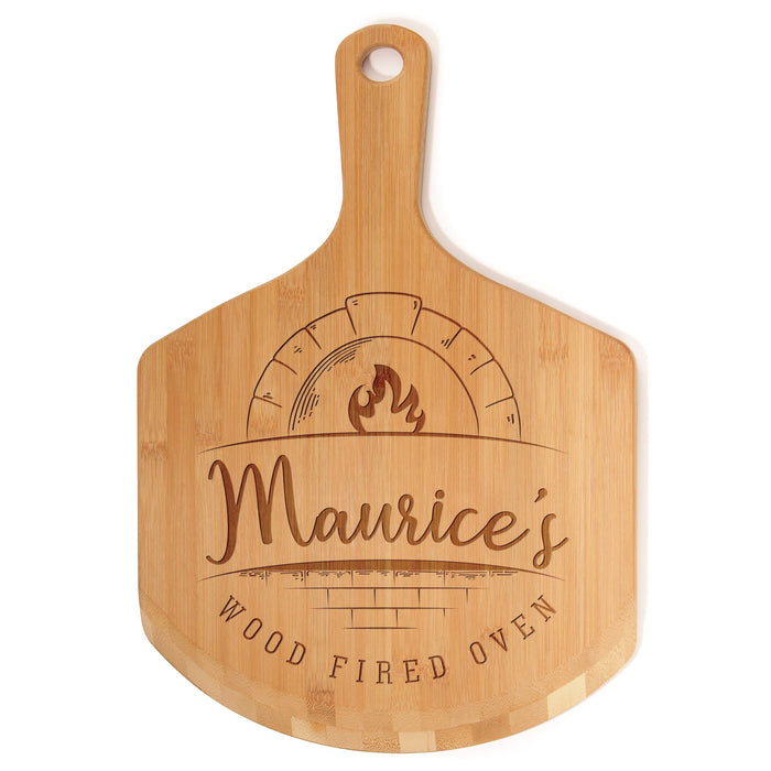 Bamboomn Custom Engraved Bamboo Pizza Peel