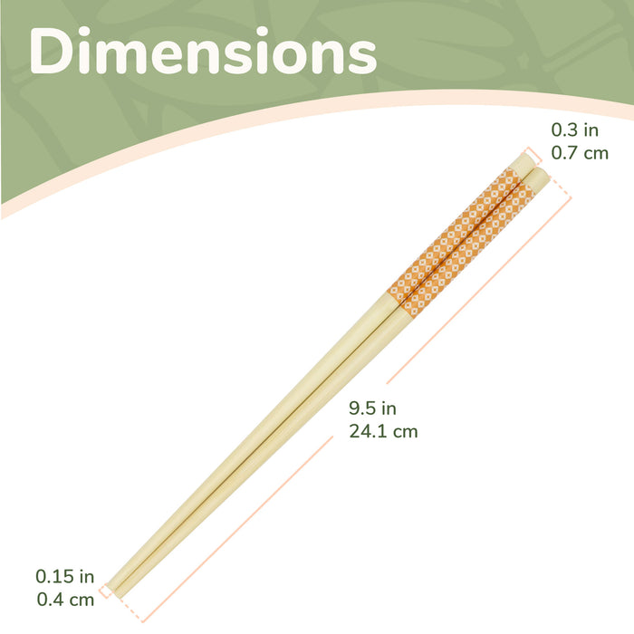Bamboomn Diamond Checkered Chopsticks