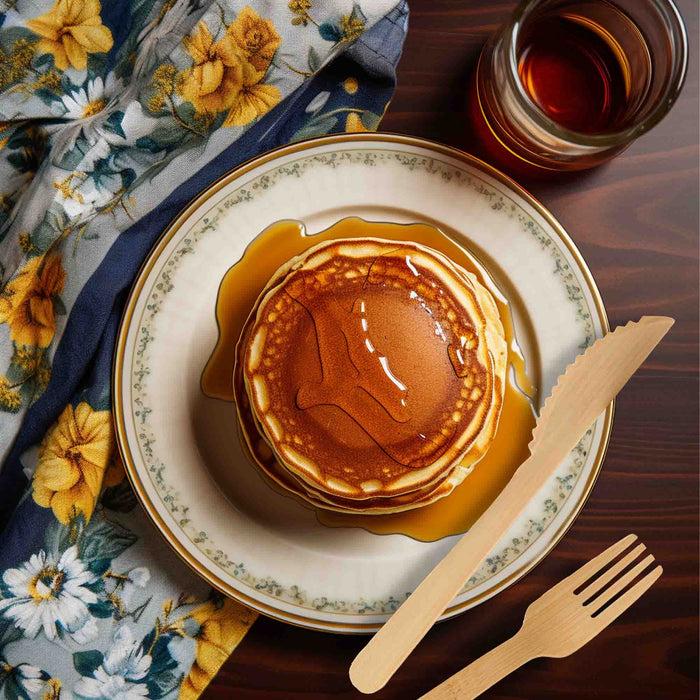 Bamboomn Disposable Bamboo Veneer Tableware Set