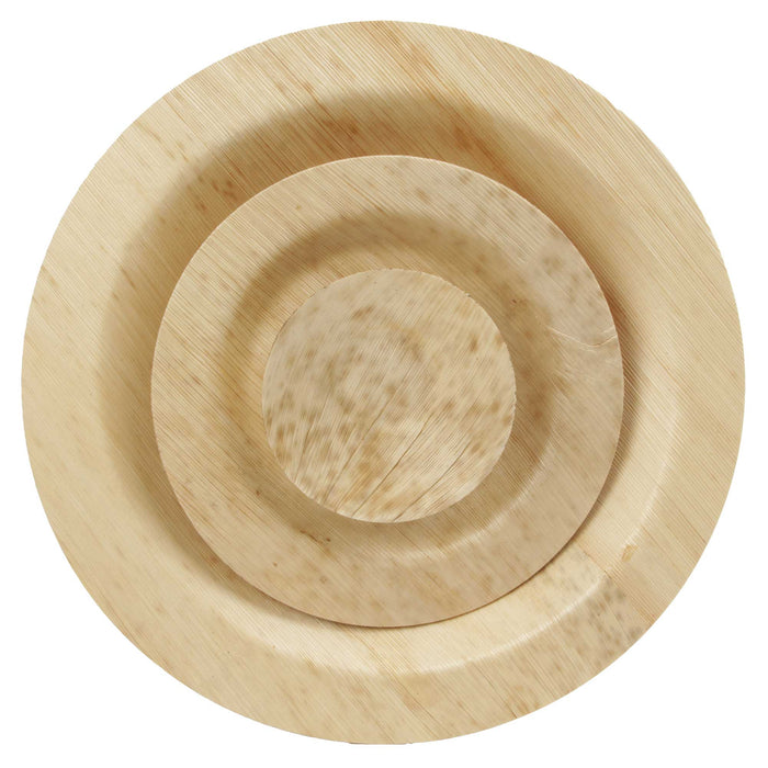 bamboomn Disposable Round Bamboo Leaf Plates