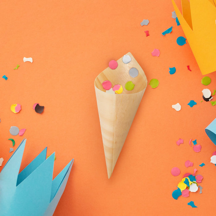 Bamboomn Disposable Wood Cones