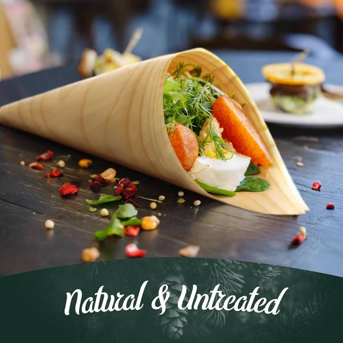 Bamboomn Disposable Wood Cones