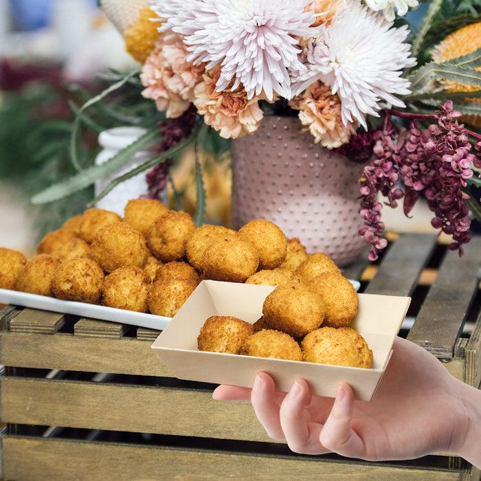 Bamboomn Disposable Wood Food Container Boxes