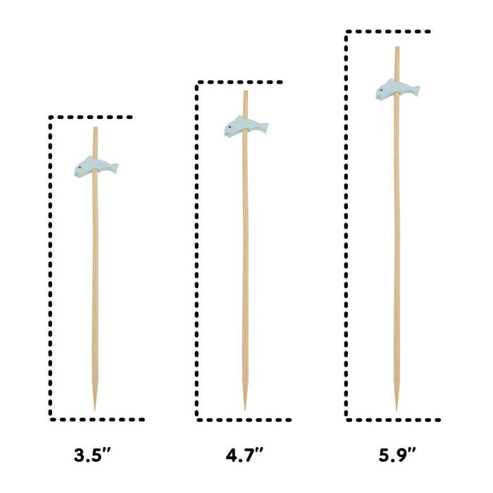 Bamboomn Dolphin Bamboo Food Picks