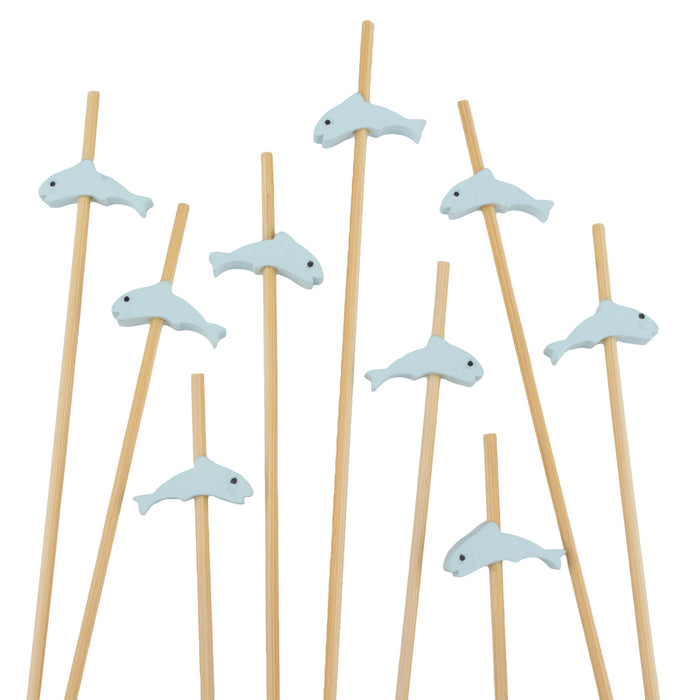 bamboomn Dolphin Bamboo Food Picks