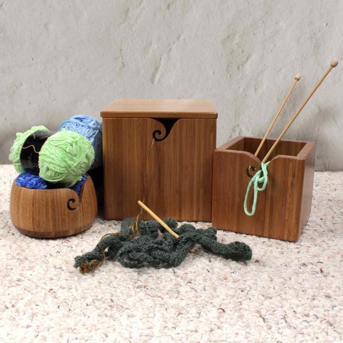 Bamboomn Extra Large Bamboo Yarn Box