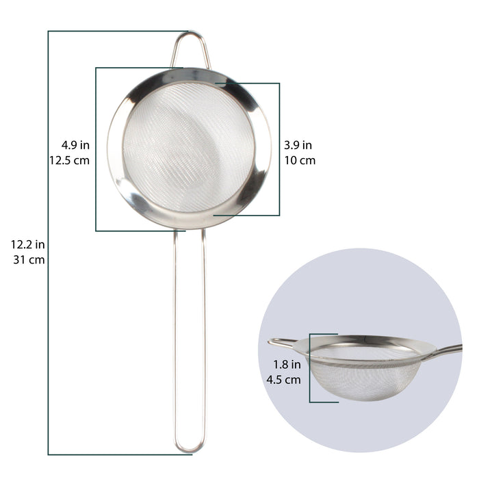 Bamboomn Fine Mesh Stainless Steel Strainers