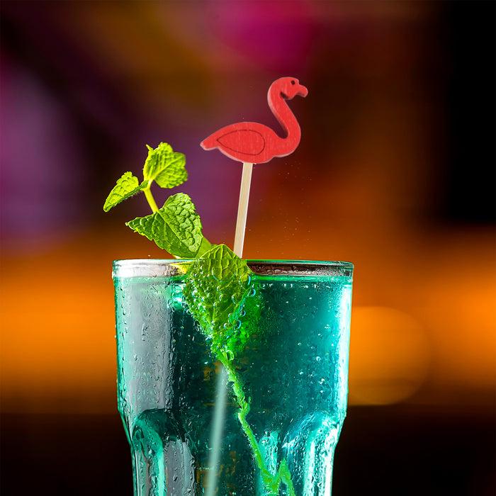 Bamboomn Flamingo Bamboo Food Picks