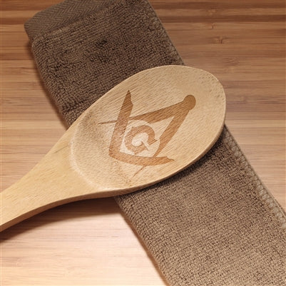 Bamboomn Freemason Custom Engraved Serving Spoon