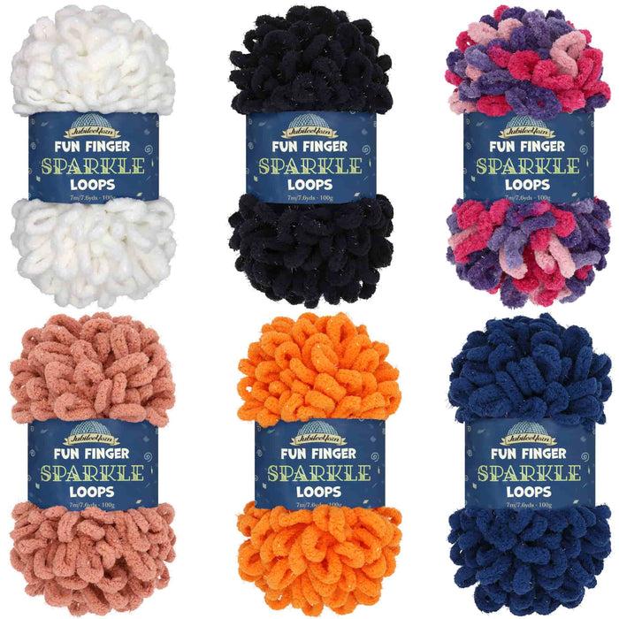 bamboomn Fun Finger Sparkle Loops Yarn